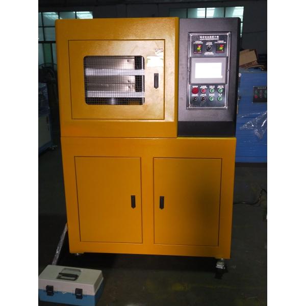 Tipo máquina de dos cristales de exposición de prueba de goma de la prensa de la vulcanización con la refrigeración por agua