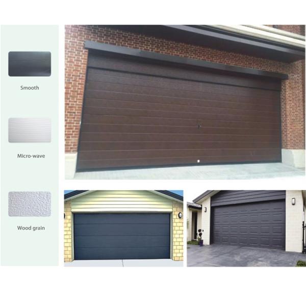 Aluminum Frame Door and Frosted Glass Villa Automatic Garage Door