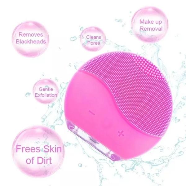 Face Washing Machine Electric Soft Silicone Facial Brush Cleanser Massage