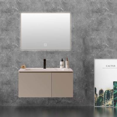 Light Color Wood Vanity Mirror comfortable nano rock surface