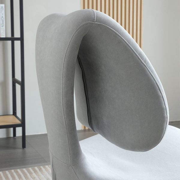 Modern Single Sofa Chair Rebonded Foam Armless Lounge Indoor Stool for Home Hotel Villa Leisure Accent Fabric Chair for Bedroom
