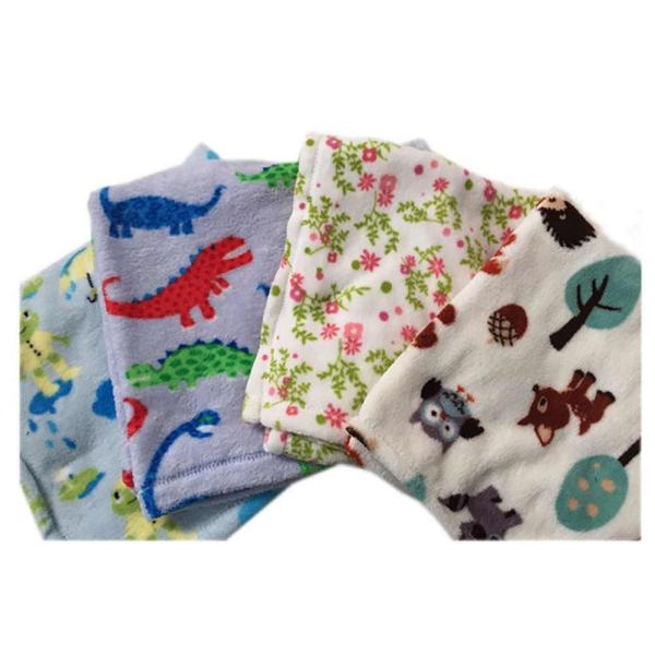 Bedroom All seasons Polyester Fleece Blanket , Super Soft Kids Fleece Throw