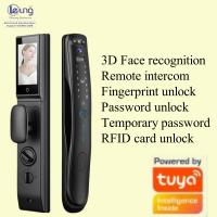 Qlleung S931MAX Automatique 3D Face ID Vidéo Interphone Carte d'empreintes digitales Code clé Tuya APP télécommande Fermeture de porte intelligente