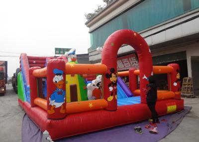 Mickey Inflatable Park Waterproof , Wonderful Inflatable Water Park For Public Garden