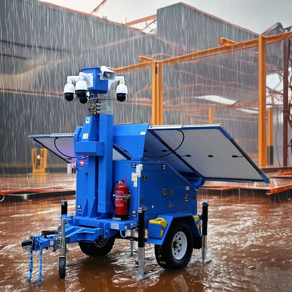 Quick Deployment Foldable Design Solar Lighting Towers Eco Friendly Both Portable Outdoor Light Tower