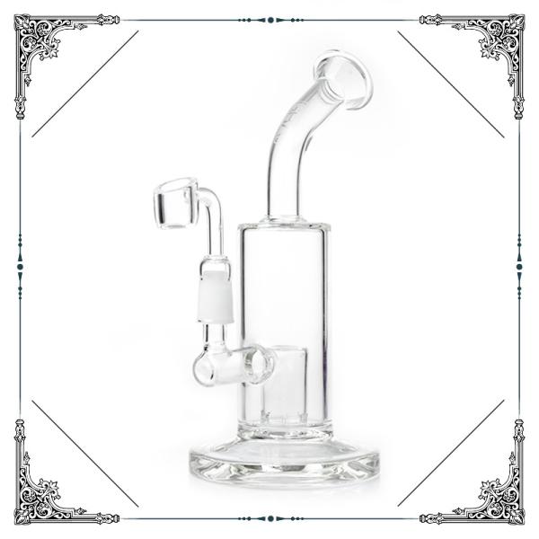Dab Oil Rig Bubbler Mini Smoking Water Pipes Pressing Crystal Thick Base With Quartz Banger