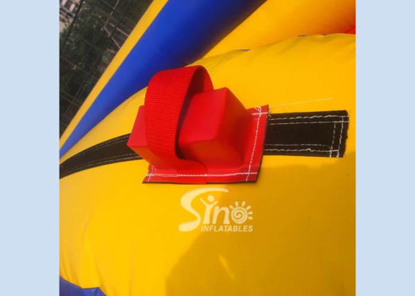 Commercial Inflatable Games 3 Lanes Bungee Run For Outdoor Interactive Sports