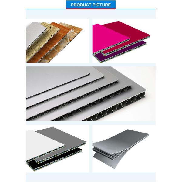 8mm ACP гофрировали алюминиевые рифленые настилая крышу листы обшивают панелями SGS лоска 1500mm