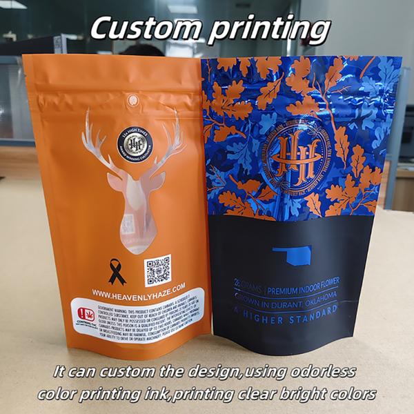 Customizable Full Color Printing Pattern Child Resistant Bags For Medicine Packaging With Special Visible Window.