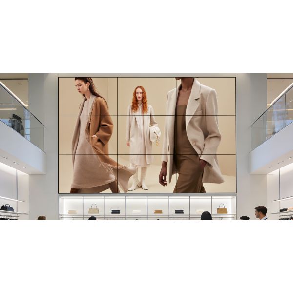Shopping Mall Video Wall LCD Splicing Screen 55 Inch 0.88mm Bezel