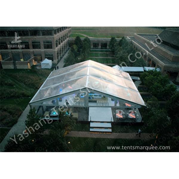 Transparent PVC Fabric Cover Luxury Wedding Tents Buildings With Aluminum Profile