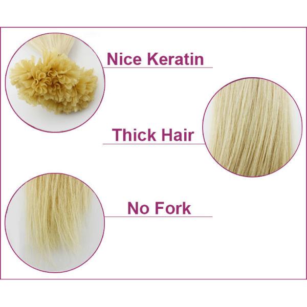 2016 New Arrival Last Double Drawn Full Cuticle U Tip Prebonded Hair Blond Hair Extension