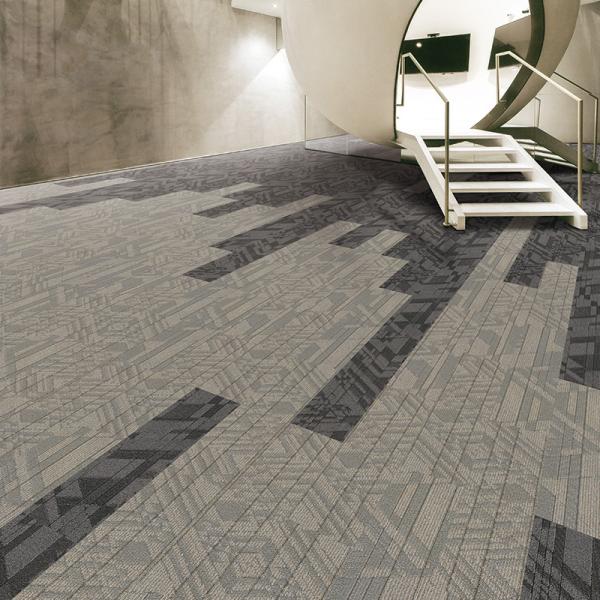 Customized Color High Traffic Anti-fire Floor Modular Carpet for Office Made of Nylon