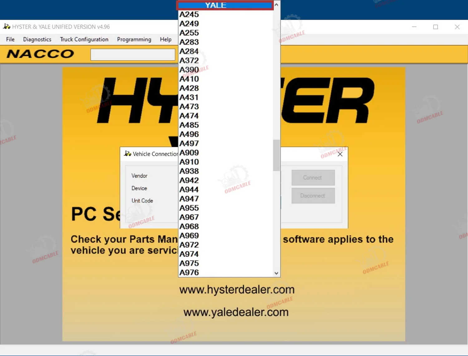 Для Yale Hyster ПК сервисный инструмент Ifak Can Usb Интерфейс Диагностический инструмент для Hyster Yale Авто вилочный грузовик Диагностика + CF54