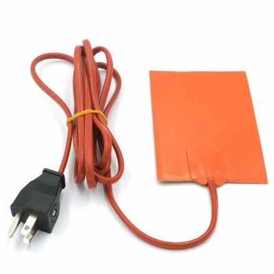 90x130x1.5mm Silicone Oil Pan Heater 12v Fiberglass Reinforced