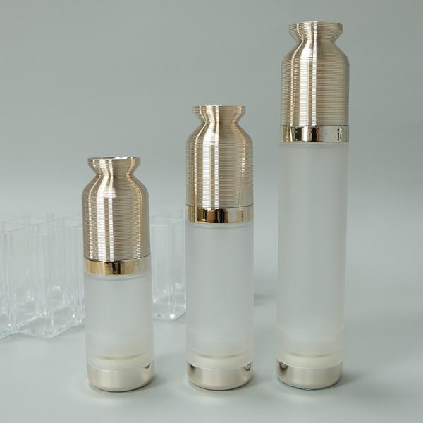 JL-AB126 ODM 50ml Airless Pump Bottles Screw Sealing AS SAN Single Wall