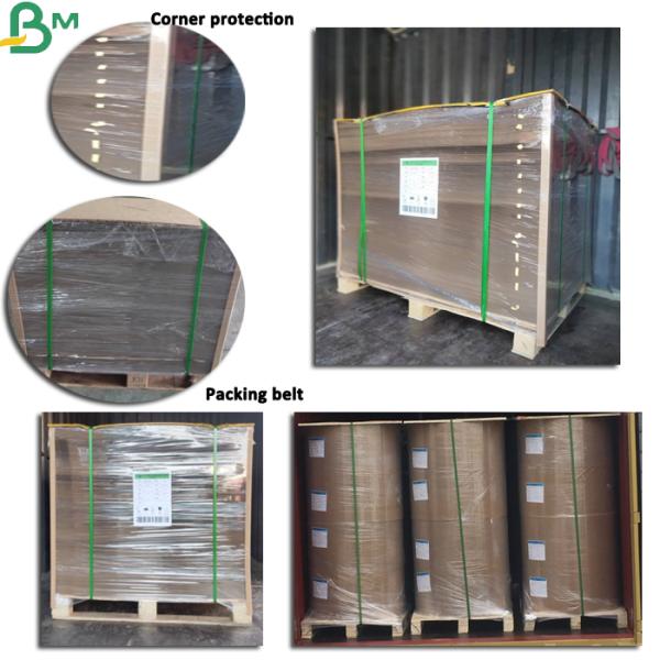Brown kraft paper coated with PE 80gsm + 15gpe Single Side Coated Бумага Брауна крафт покрыла с ПЭ одиночная покрытая сторона 80гсм + 15гпе