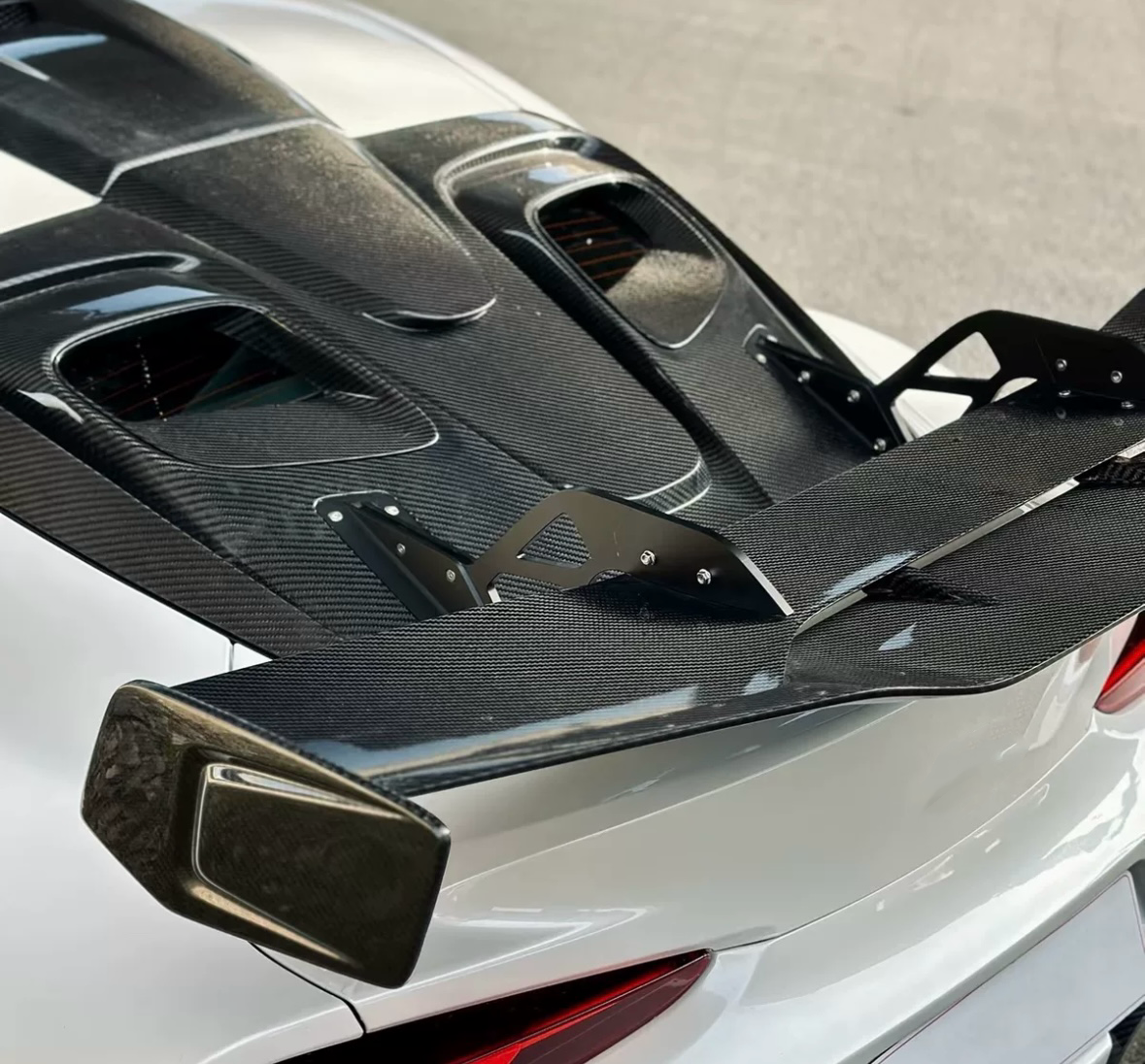 Black Tesla S Body Kit Carbon Fiber Engine Cover Hood Customized