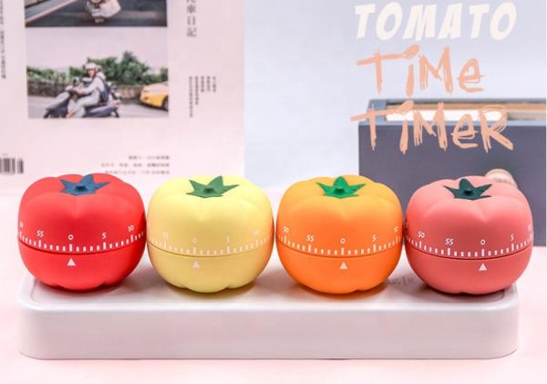 Tomato Cute Kitchen Timer Countdown Study Timer 8x6cm Red Orange Color