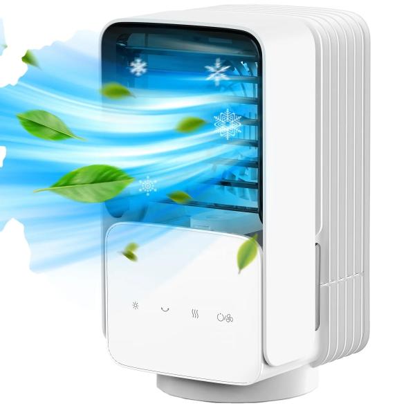 Portable Evaporative Air Cooler for Room Office 3 Wind Modes Low/Med/High USB Powered