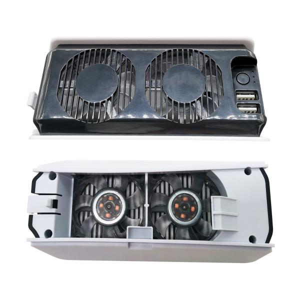 High Speed Low Noise Rear Cooling Fan for PS5 Slim Console with 2 Cooler fans