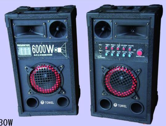 2.0CH active DJ speaker with function USB/SD/FM