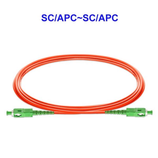 OM1 OM2 Fiber Optic Patch Cable Multimode Duplex SC APC To SC APC