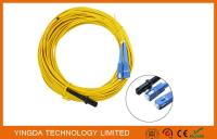 Cabo de remendo MT-RJ da fibra óptica do LC/APC ao duplex Zipcord do SC Singlmode sem amarelo do grampo