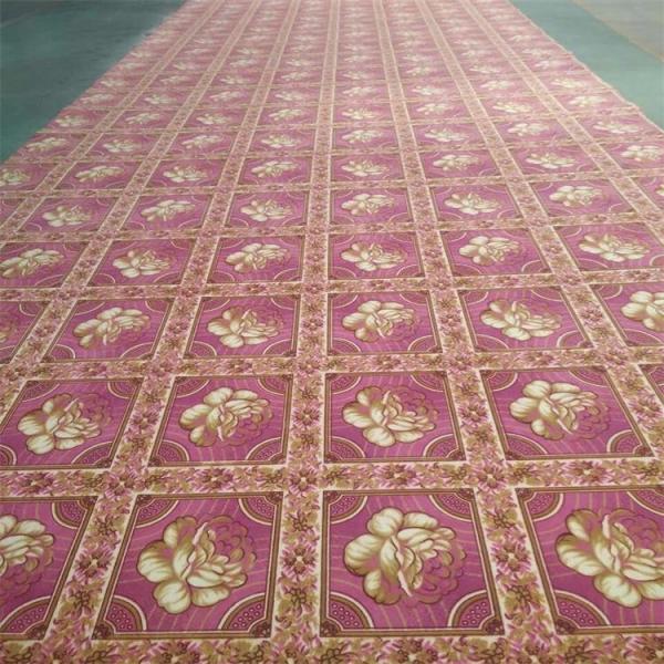 Needle punched Polyester non-woven fiber printed carpet