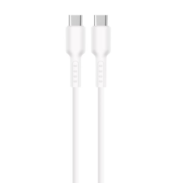 1m / 2m Black / White Silicone Charging Cable 480Mbps Customizable