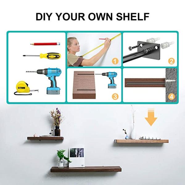 Стенный монтаж Скрытые плавучие шкафчики Ржавчина нержавеющая сталь 10 