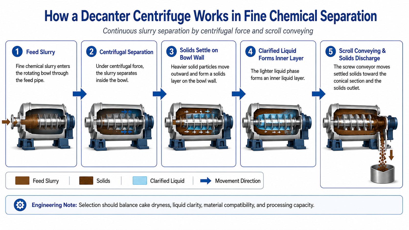 Fine Chemical Industry Decanter Centrifuge