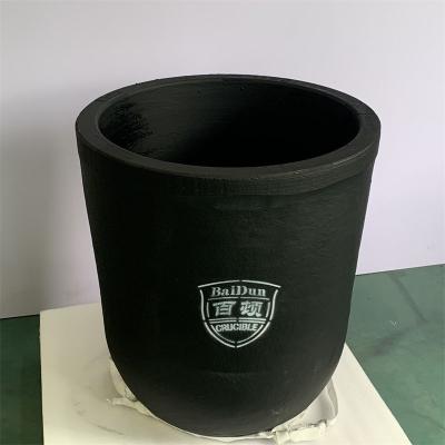 Cylindrical Silver Casting Crucible Graphite Acids And Alkalis Resistant