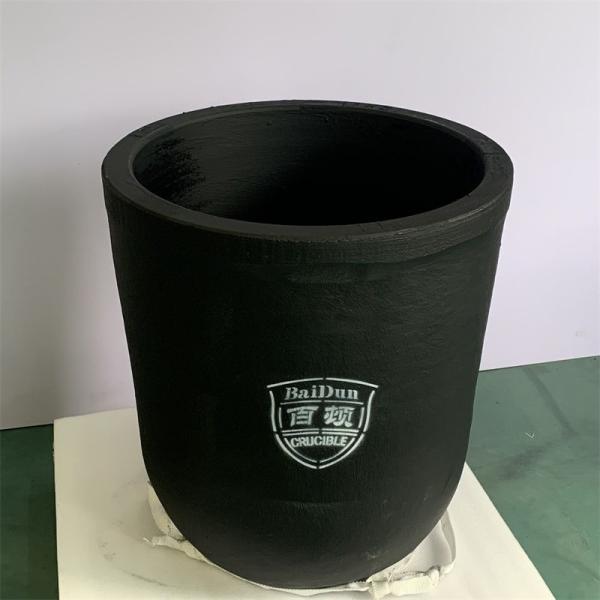 Cylindrical Silver Casting Crucible Graphite Acids And Alkalis Resistant