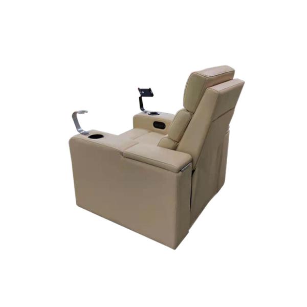 Top Layer Natural Leather Modern Recliner Chair With Wine Cup Holders