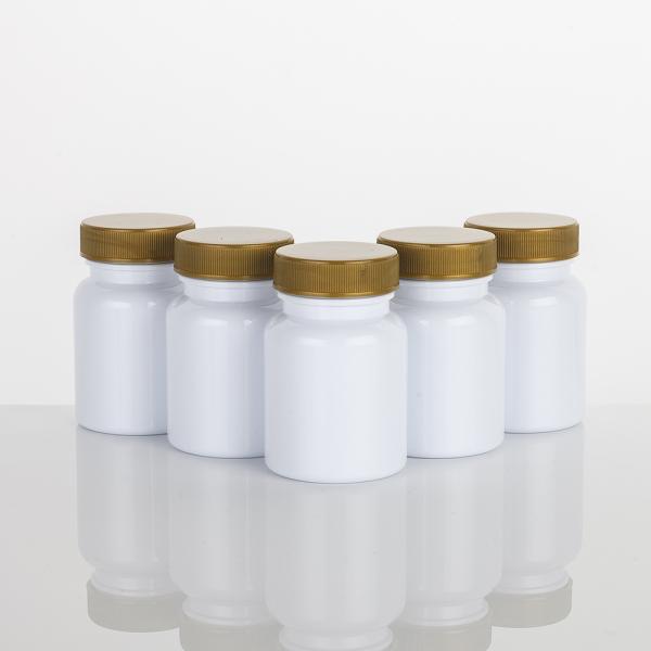 Wide Mouth Clear Blue Frosted Pill Supplement Capsules Empty Vitamin Plastic Bottle with Screw Cap Capsules Tablets PET Bottle