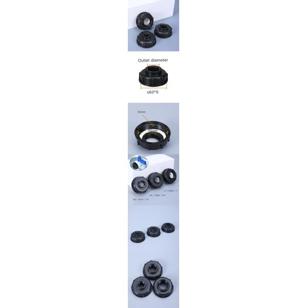 Injection Custom 3 1 4 2 3 4 Multiple Inch Plastic pvc Adapter water level controle valve S60x6 Thread For IBC