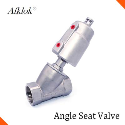 Sanitary Pneumatic Throttle Control Valve , Thread Ends Pneumatic Air Control Valve