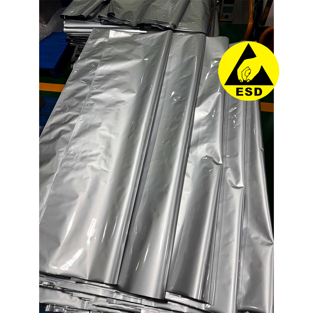ESD Anti Static Aluminum Foil Shielding Bag Roll (both Ends Can Be Freely Cut)
