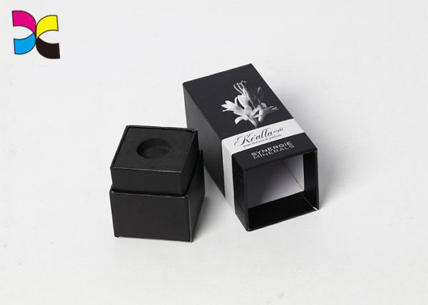 Advanced Lid Custom Packaging Boxes Base Lip Stick Hardcover EVA Base Black Matte