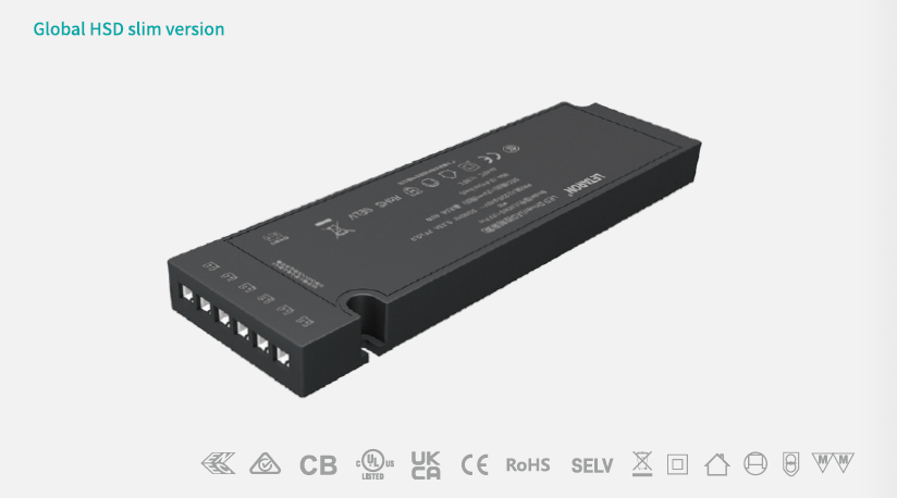 Ultra Slim 12V 24V Cabinet LED Driver 18W 30W High Efficiency UL CE CB SAA Certified