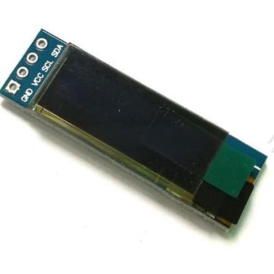 0.91 inch OLED with PCB 128x32 dots  IIC interface  driving IC  SSD1306 120C/D