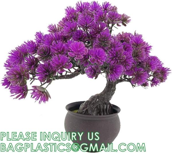 Artificial Bonsai Tree Juniper Faux Plants Indoor Fake Plants Decor with Ceramic Pots for Home Table Office Desk