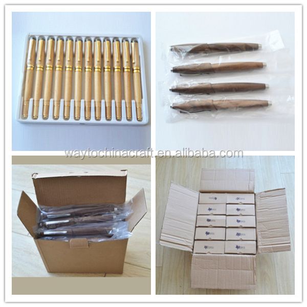 Eco-Friendly and Hign Quality Ballpoint Wooden Writing  Pen for Gift