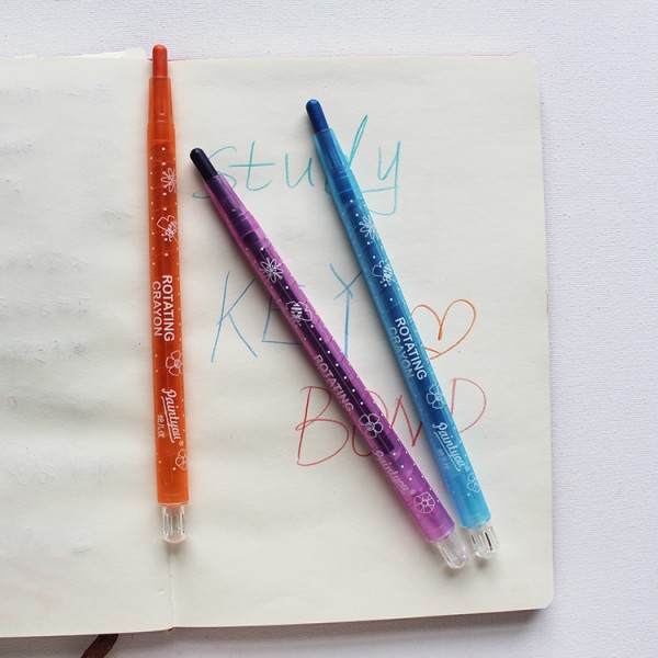 Cheap Price Cartoon Printing 12pcs Twist Crayons for Kids