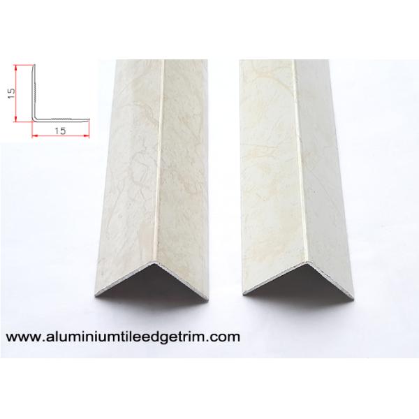 Powder Coating Marbling Aluminum Corner Guards Profile / Wall Corner Edge Protectors