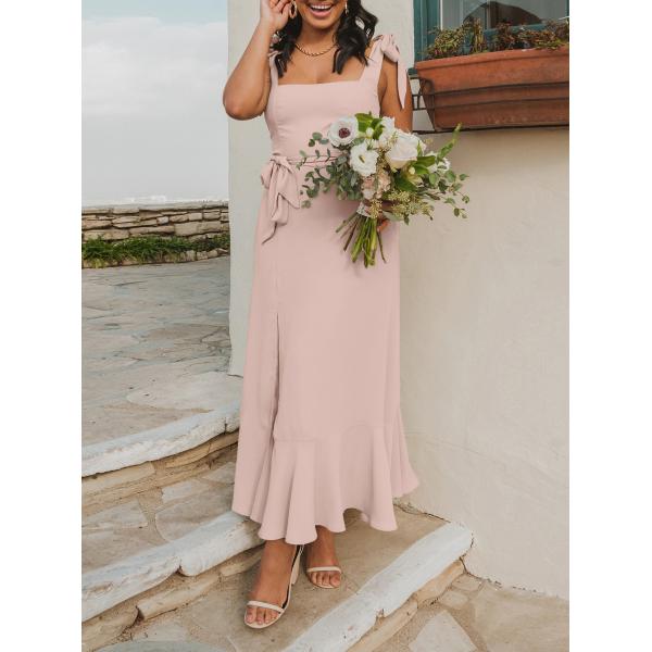 Весенние без рукава праздничные платья женщины высокая талия летние платья Midi