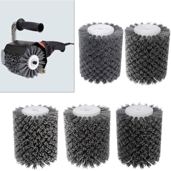 Brosses à rouleaux de dessin de fils abrasifs pour les meubles en bois
