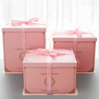 6'' 8'' 10'' 12'' Kraft Paper Birthday Cake Packaging