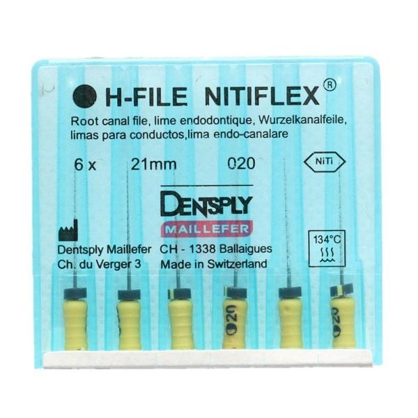 High Efficiency H File Endo , 21mm 25mm 28mm 31mm Length Nitiflex Files